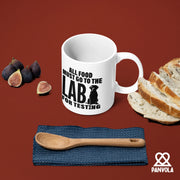 All Food Must Go To The Lab For Testing Labradoodle Ceramic Mug 11 oz White - Panvola