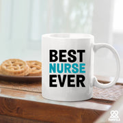 Best Nurse Ever Ceramic Mug 11 oz White - Panvola