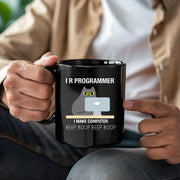 I R Programmer Coffee Mug 11 oz Black - Panvola