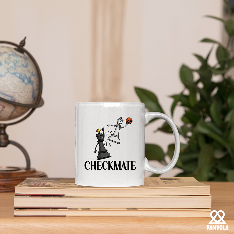 Checkmate Chess  Ceramic Mug 11 oz White