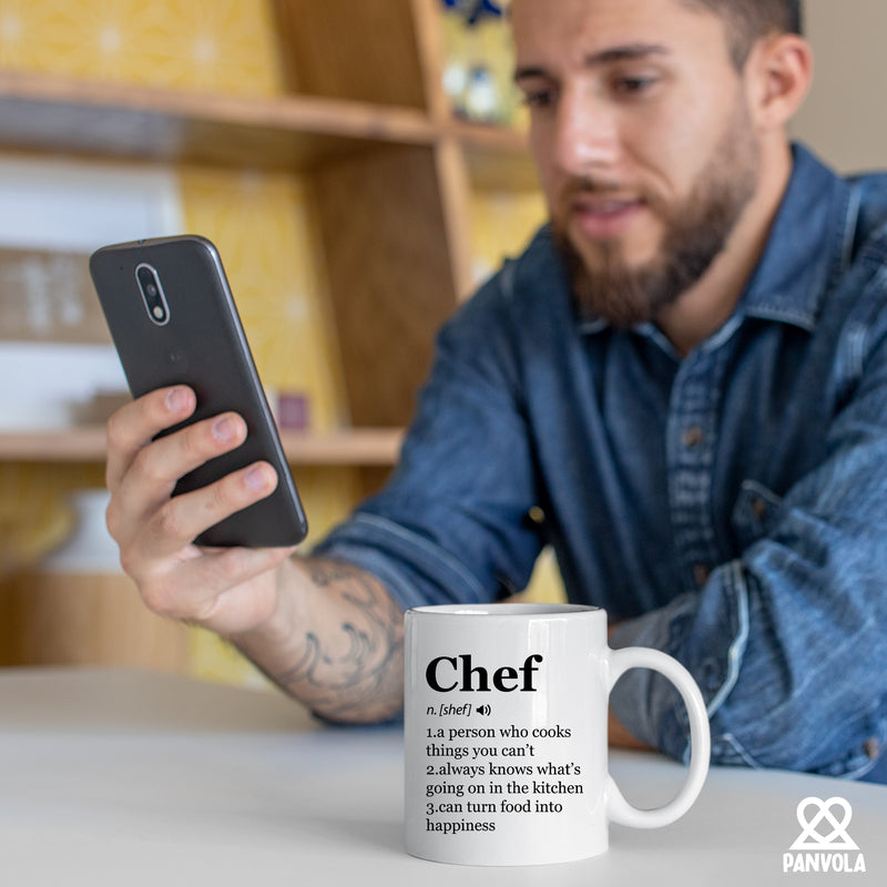 Chef Definition Mug Chef Gifts Ceramic Mug 11oz White