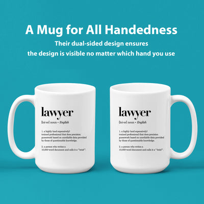Lawyer Definition Mug 15 oz White