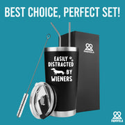 Easily Distracted By Wieners Vacuum Insulated Tumbler - Panvola