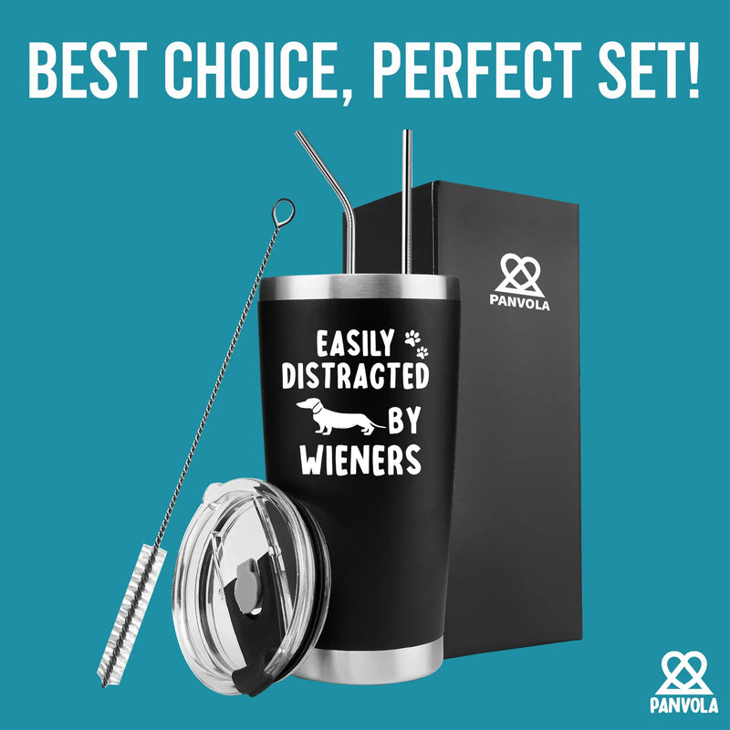 Easily Distracted By Wieners Vacuum Insulated Tumbler - Panvola