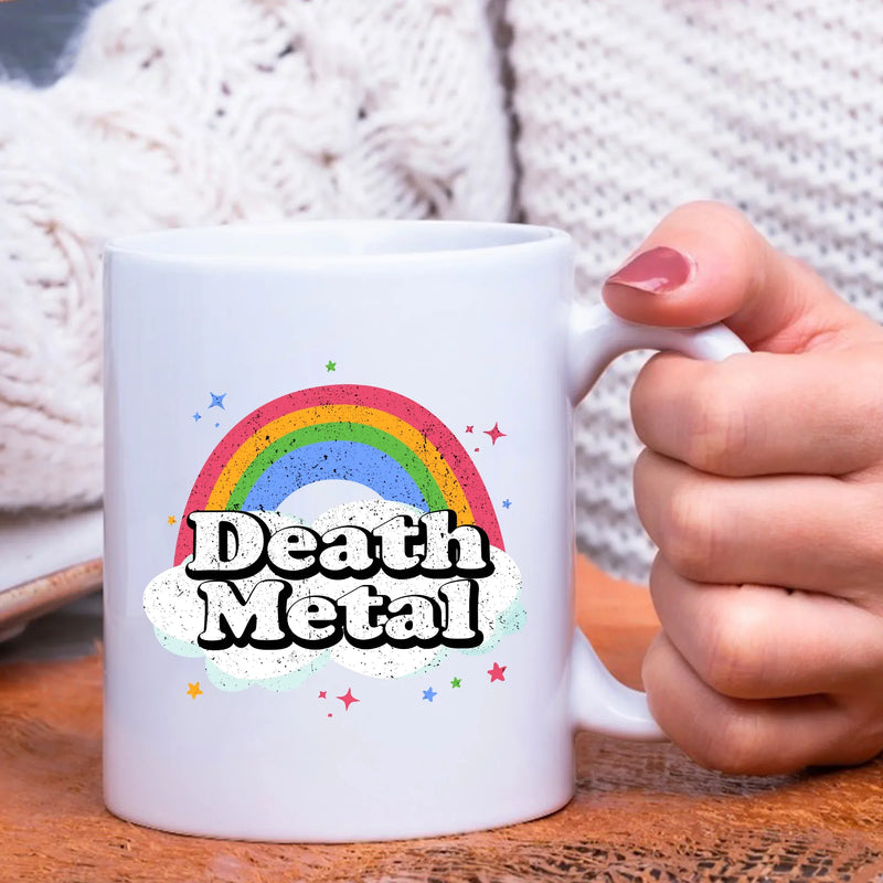 Death Metal Ceramic Mug 11 oz White - Panvola