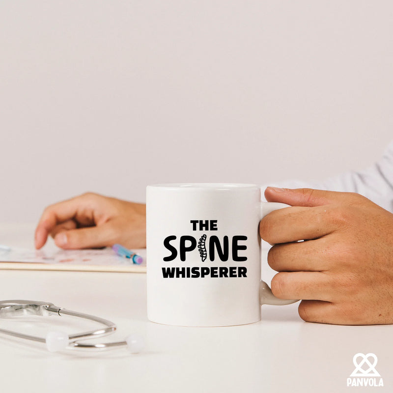 The Spine Whisperer Ceramic Mug 11 oz White - Panvola
