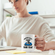 Whatever Floats Your Goat Ceramic Mug 11 oz White - Panvola