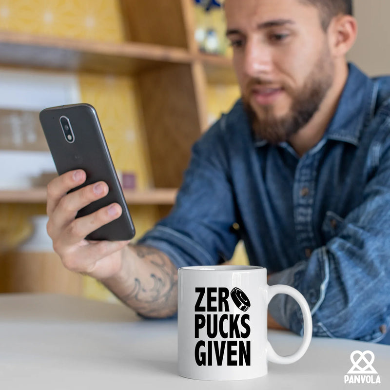 Zero Pucks Given Ceramic Mug 11 oz White - Panvola