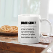 Firefighter Definition Mug 11oz White - Panvola