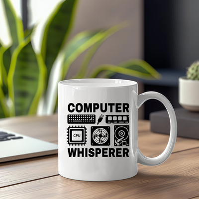 Computer Whisperer Ceramic Mug 11 oz White