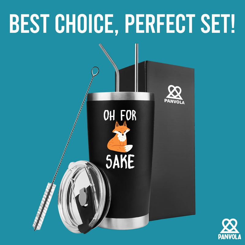 Oh For Fox Sake Vacuum Insulated Tumbler - Panvola