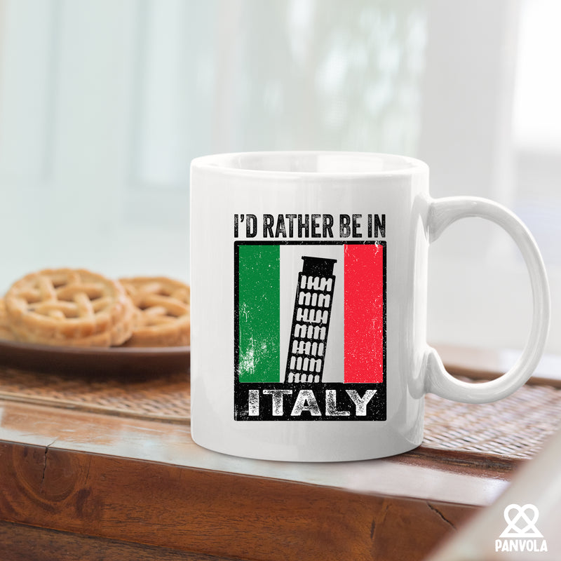 I’d Rather Be In Italy Ceramic Mug 11 oz white