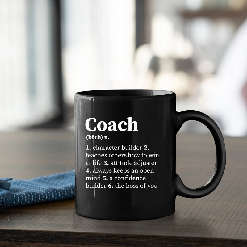 Coach Definition Mug 11 oz Black - Panvola