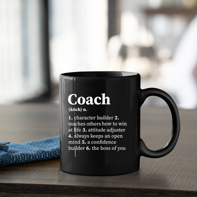 Coach Definition Mug 11 oz Black