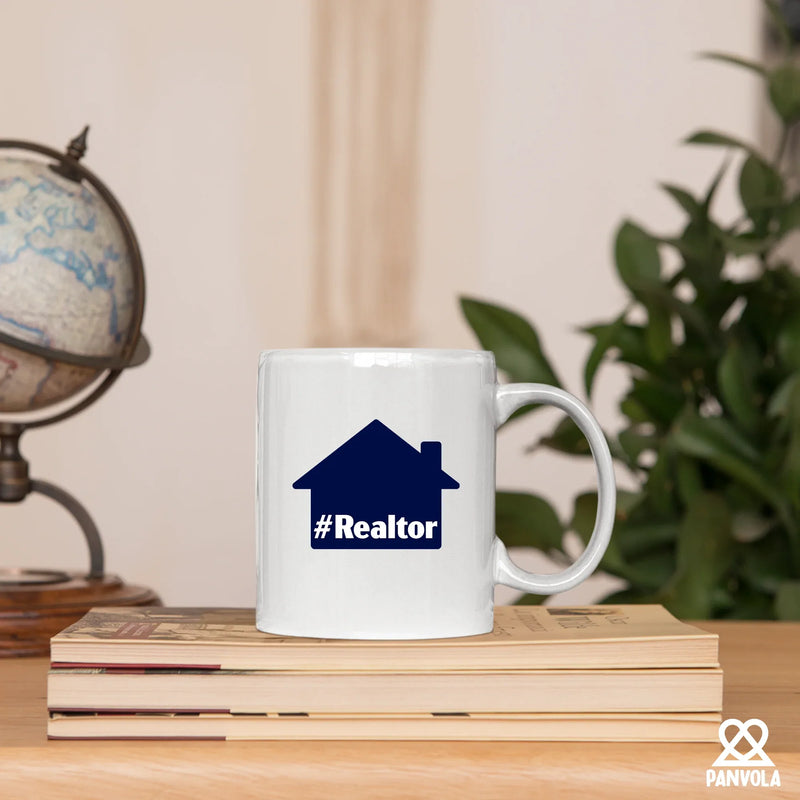 Hashtag Realtor Ceramic Mug 11 oz White - Panvola