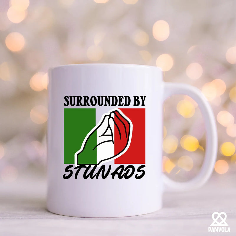 Surrounded By Stunads Ceramic Mug 11 oz White - Panvola