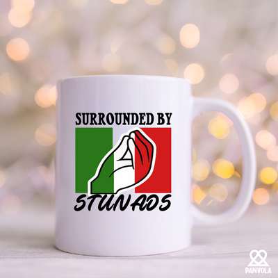 Surrounded By Stunads Ceramic Mug 11 oz White