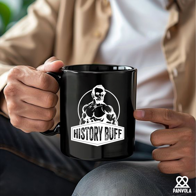 History Buff Ceramic Mug 11 oz Black