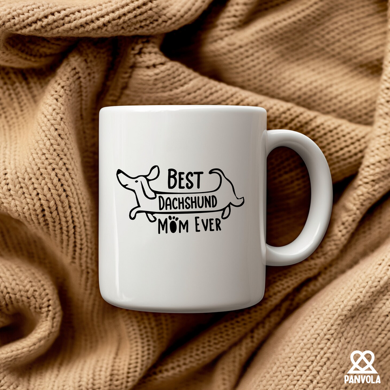 Best Dachshund Mom Ever  Ceramic Mug 11 oz White