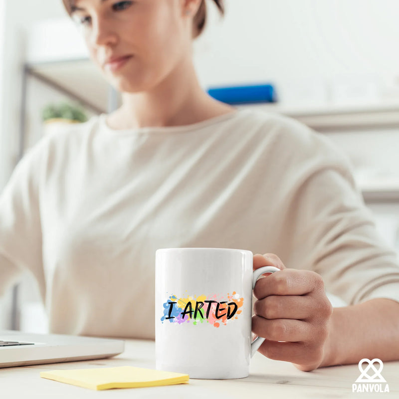 I Arted Artist Ceramic Mug 11 oz White - Panvola
