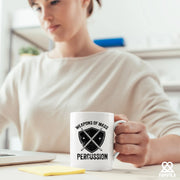 Weapons of Mass Percussion Ceramic Mug 11 oz White - Panvola