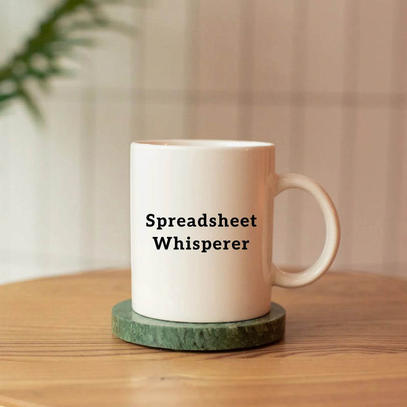Spreadsheet Whisperer Ceramic Mug 11 oz White.