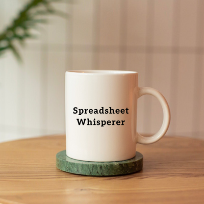 Spreadsheet Whisperer Ceramic Mug 11 oz White