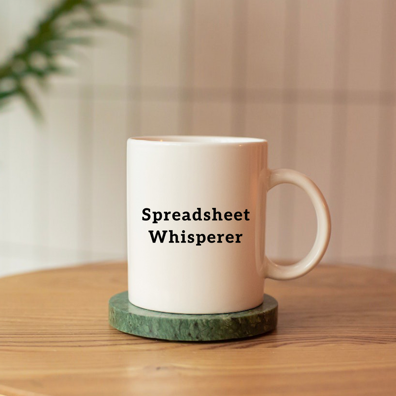 Spreadsheet Whisperer Ceramic Mug 11 oz White