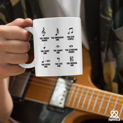 Musical Notes Symbol Definition Ceramic Mug 11 oz White - Panvola
