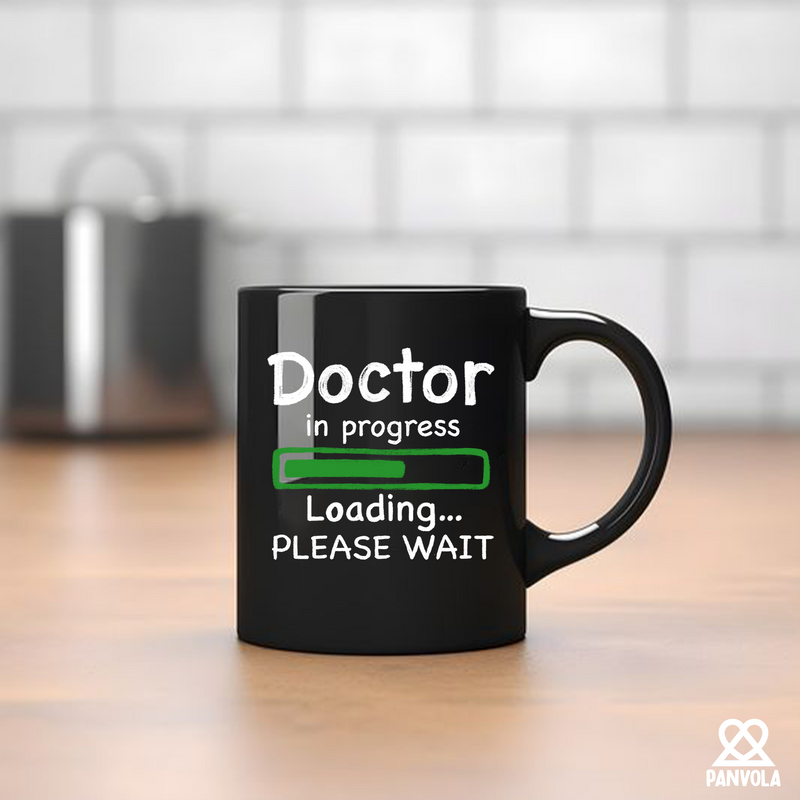 Doctor in Progress Loading Ceramic Mug 11 oz Black