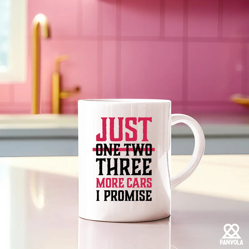 Just One More Car I Promise Ceramic Mug 11 oz White - Panvola