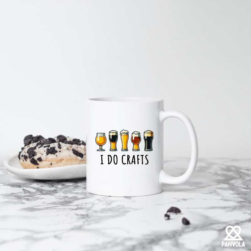 I Do Crafts Ceramic Mug 11 oz White