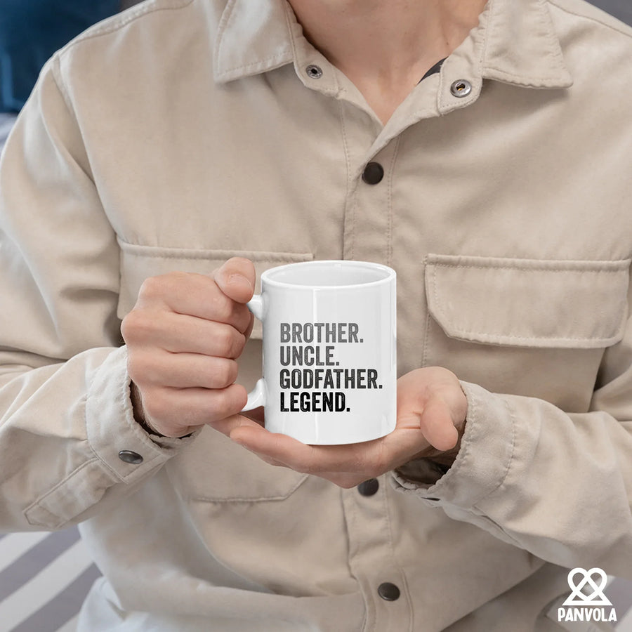 Brother. Uncle. Godfather. Legend. Ceramic Mug 11 oz White, image 5 of 5