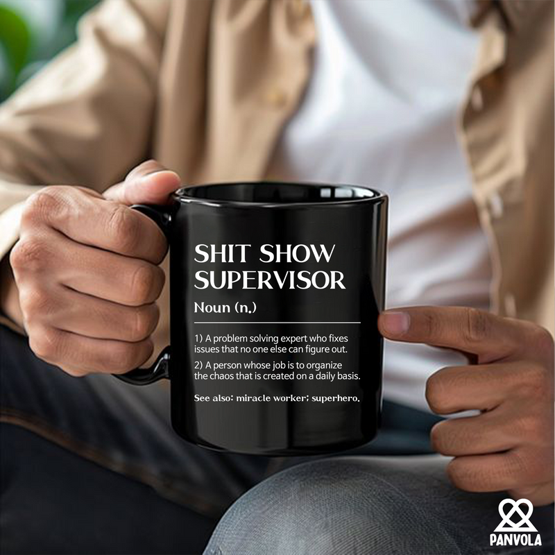 Shit Show Supervisor Ceramic Mug 11 oz Black