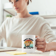 Don't Worry Be Capy Ceramic Mug 11 oz White - Panvola