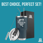 I'd Rather Be Fishing Vacuum Insulated Tumbler - Panvola