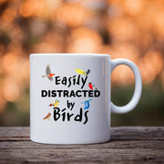 Easily Distracted By Birds Ceramic Mug 11 oz White - Panvola