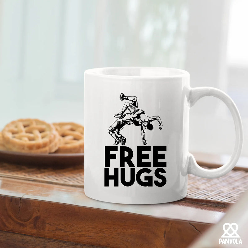 Free Hugs Ceramic Mug 11 oz White - Panvola