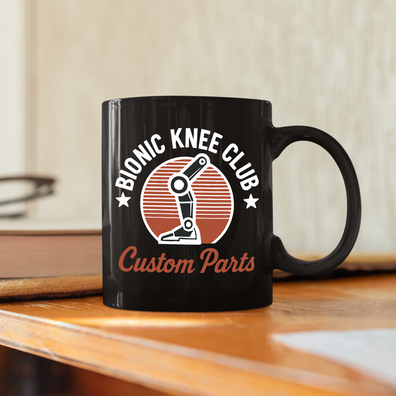 Panvola Bionic Knee Club Custom Parts Knee Surgery Ceramic Mug