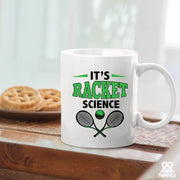 It's Racket Science Ceramic Mug 11 oz White - Panvola