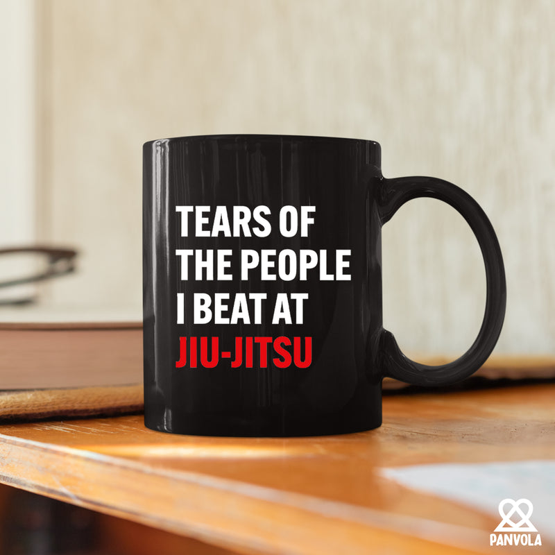 Tears Of The People I Beat At Jiu-Jitsu Ceramic Mug 11 oz Black