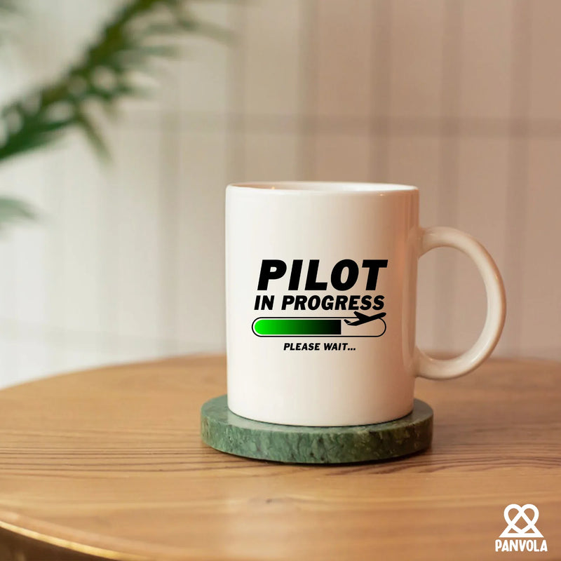 Pilot In Progress Ceramic Mug 11 oz White - Panvola