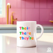 Their There They're Ceramic Mug 11 oz White - Panvola