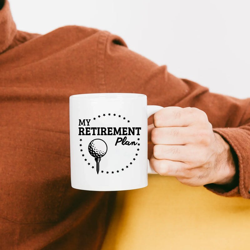 My Golf Retirement Plan Ceramic Mug 11 oz White - Panvola
