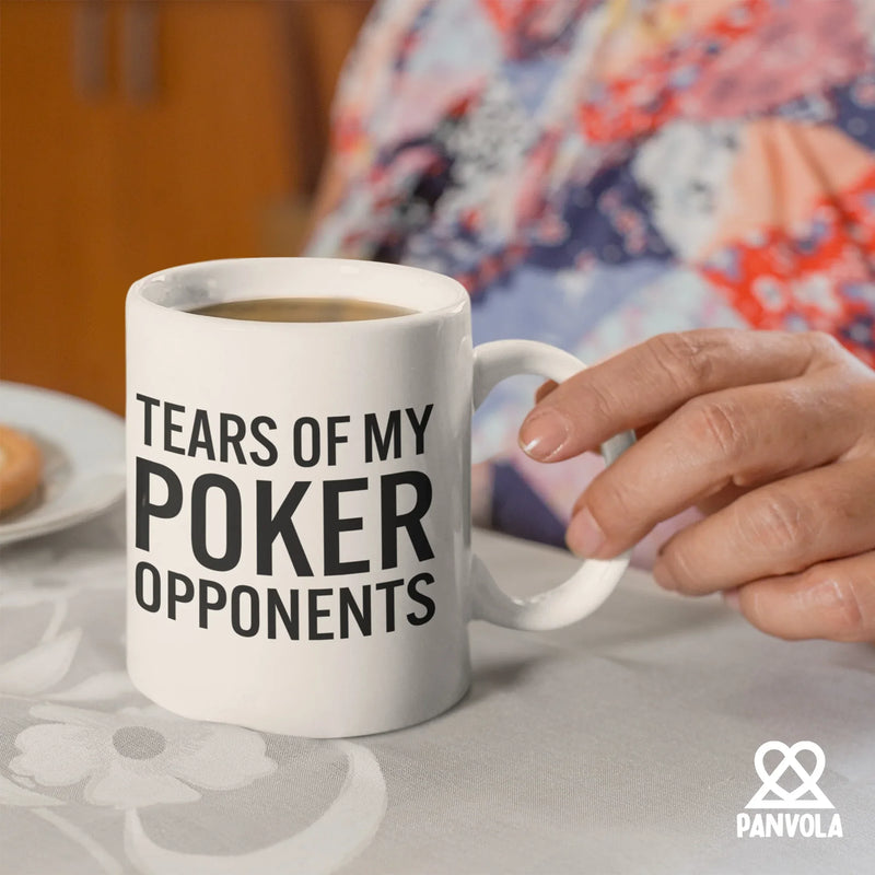 Tears of My Poker Opponents Ceramic Mug 11 oz White - Panvola