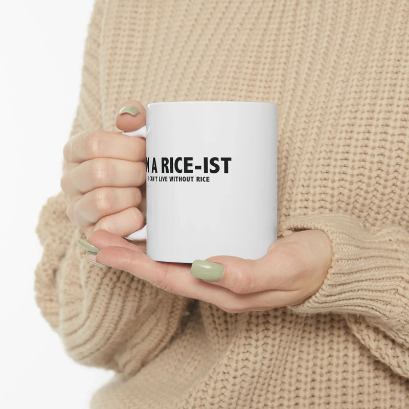 Personalized I'm a Rice-Ist  Customized Ceramic Mug 11 oz White - Panvola