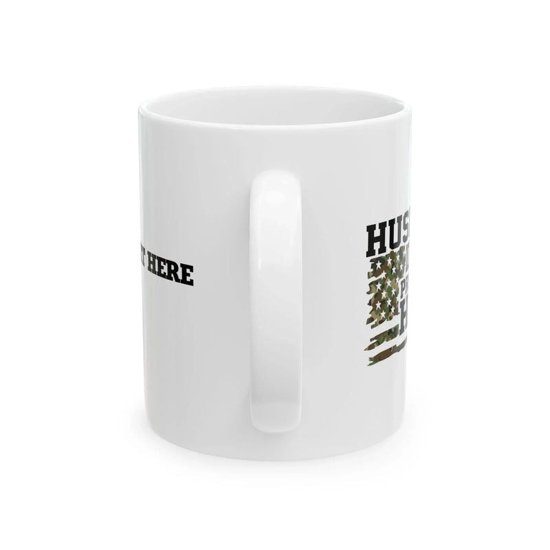 Personalized Husband. Daddy. Protector. Hero Ceramic Mug 11 oz White - Panvola