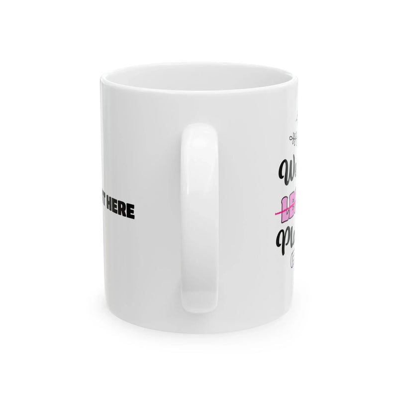 Personalized Wedding Lesson Planning Ceramic Mug 11 oz White - Panvola