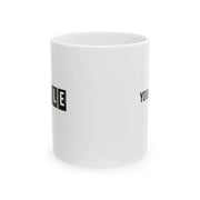 Personalized Hustle Humble Ceramic Mug 11 oz White - Panvola