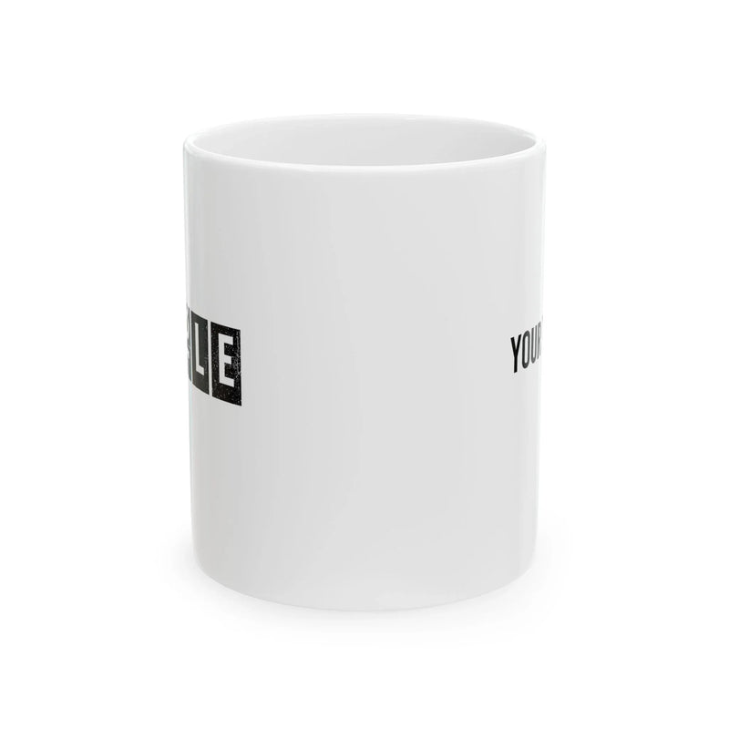 Personalized Hustle Humble Ceramic Mug 11 oz White - Panvola